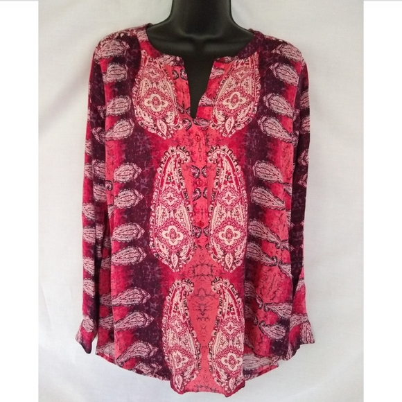 Lucky Brand Tops - Lucky Brand▪️Long Sleeved Boho Blouse
